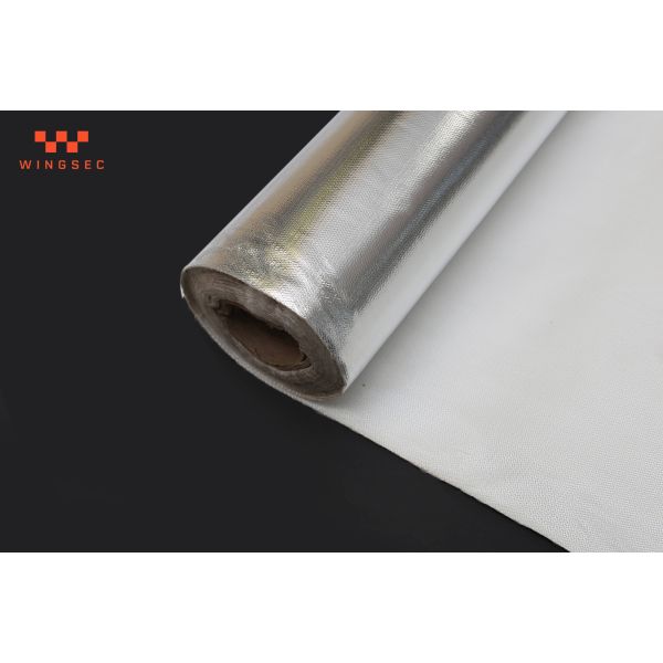 Quality Lightweight Aluminum Foil Fiberglass Cloth 480gsm Industrial Fiberglass Fabric for sale