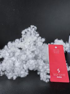 China Sorona Down Like Pearl Fibre Fiber Ball Fluffier Warmer Lighter Cotton Wadding Fabric wholesale