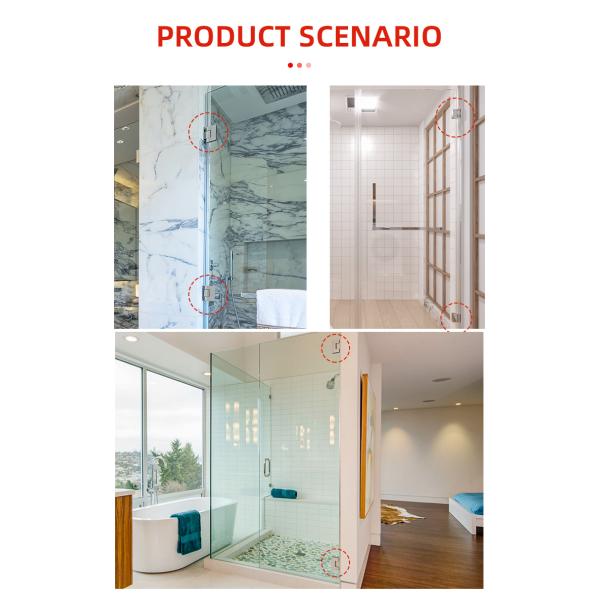 90 Degree Wall to Glass Glass Hinge Stainless Steel Glass Door Hinge Material Glass Shower Hinge