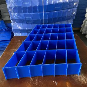 China PP Blue Color Corrugated Plastic Dividers Customized Electronic Industry Use 14mm on sale