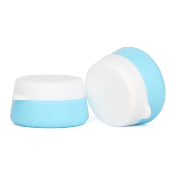 Light Green PET Lotion Jars With Lids , Empty Face Cream Containers 10g 20g 30g