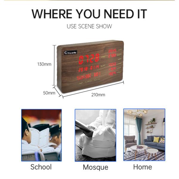 Wooden 8GB 10m Coran Player Quran Speaker 18 Voices