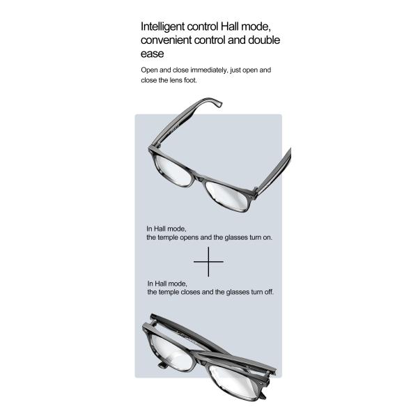 2025 W100 Polarized Sunglasses With Wireless BT Speaker AI Translation , Unisex Anti-blue Music Smart Glasses For Outdoor Sports