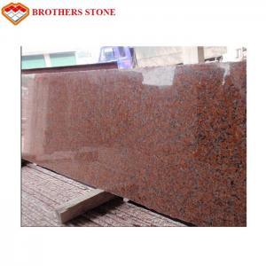 China Big G562 Maple Red Granite Stone Slab For Column Cap / Skin / Base wholesale