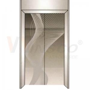 China 2mm Elevator Stainless Steel Sheet Grey Color Mirror Finished Metal Etched Pattern on sale