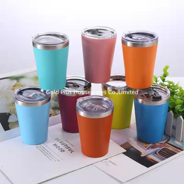 03mm Thickness Stainless Steel Coffee Cup With Lid Big Mouth Vacuum Travel Tumbler