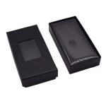 CDR AI PSD Black Rectangular Cardboard Gift Box With Transparent Lid