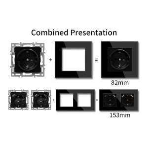 Socket accessories freely combined modular function socket function key 52*52mm