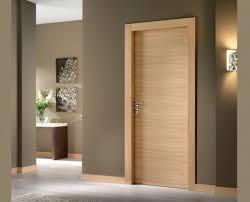 China Simple Plywood Flush Panel Wooden MDF Interior Doors For Hotel Break Resistance wholesale