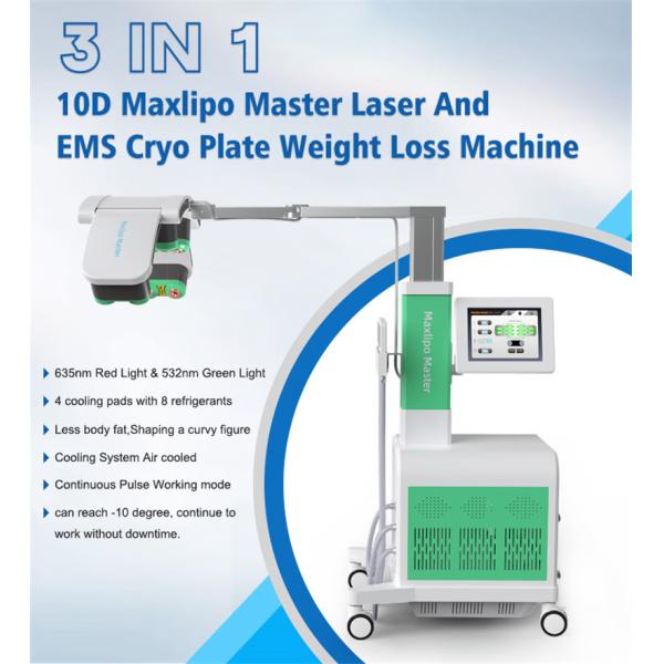 Ems Cooling Plate Laser Weight Loss Machine Maxlipo Master 10d
