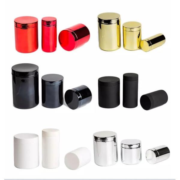Customized Sports Nutrition Packaging Food Grade Plastic Material Silver Metalized Protein Powder Canister