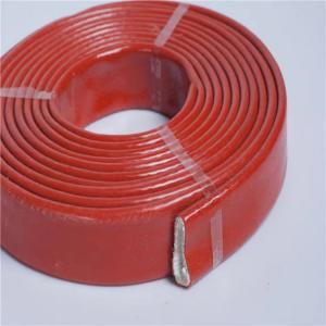 China Fire Resistant Fiberglass Sleeving Anti Corrosive Chemicals Coated With Silicone Rubber wholesale