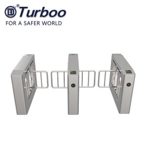 China Stainless Steel Swing Barrier Gate , Turnstyle Automatic Gates With Card Reader on sale