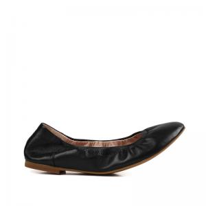 China Rubber Bottom Anti Slippery Ballet Flat Shoes BSCI Black Hard Wearing wholesale