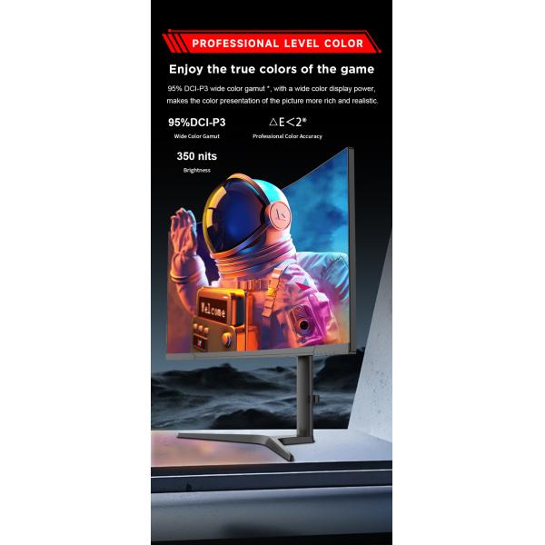 34 Inch 1500R Curve Rate Widescreen Gaming Monitor 144Hz 165Hz 180Hz With Adjustable Bracket