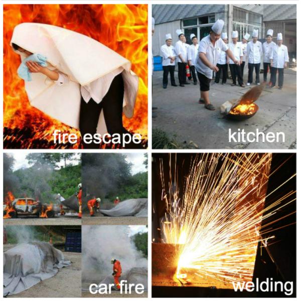 CE EN1896 Fire Rated Blanket 1.2 Mx 1.2 M For Emergency