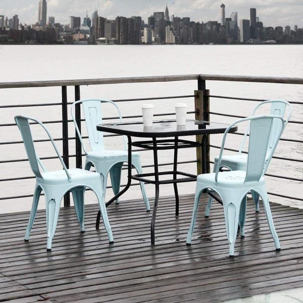 Simplicity Stackable Restaurant Chairs Chic Dining Bistro Cafe Side Chairs