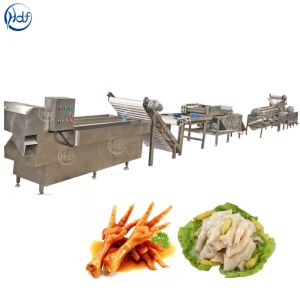 Stable Chicken Feet Processing Line , Chicken Feet Cutting Machine Easy