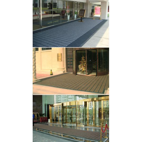 Red Nylon PA Commercial Entrance Mats Modular Interlocking Floor Tiles 200X200