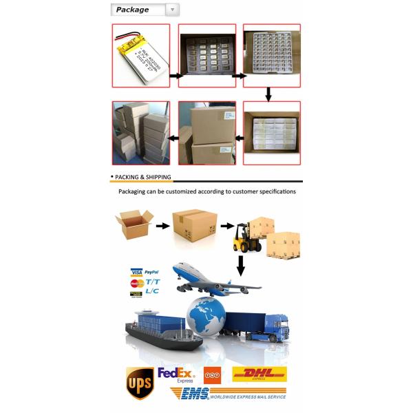 8.88wh 3.7v Rechargeable LiPo Battery 2500mah Polymer Lithium Battery