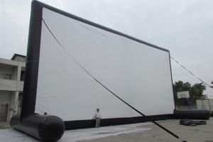 China ASTM Outdoor Inflatable Movie Screen Black Frame Structure on sale