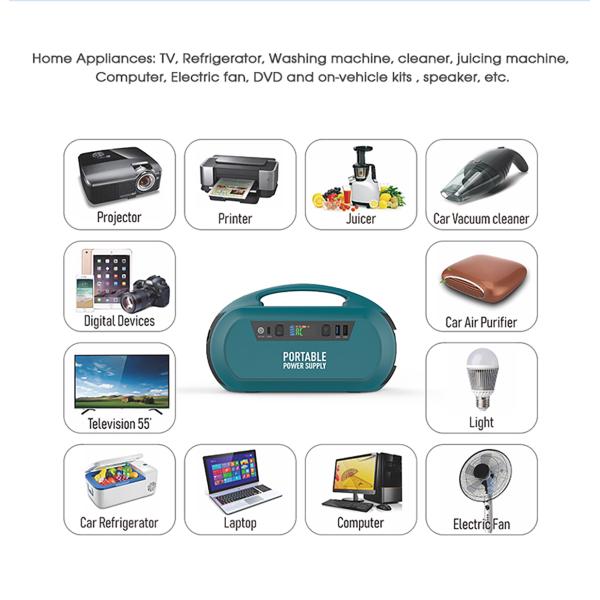 Home Portable Generator Power Station 100W 148wh Solar Power Generator For Camping