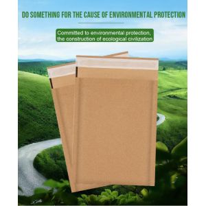 Eco Friendly Brown Kraft Paper Packaging Bags Cushioned Honeycomb