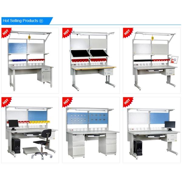 Assembly Line Flexible Lean Pipe 1530*750mm ESD Table