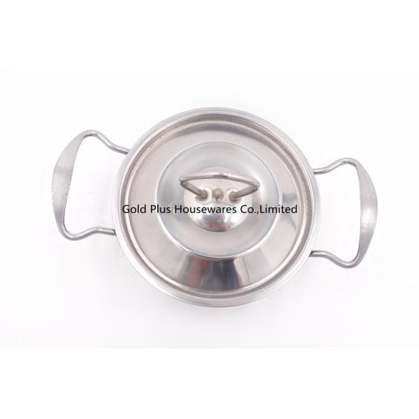 Colorful Stainless Steel Cooking Pot 18cm Sauce Pan Metal Cookware Sets