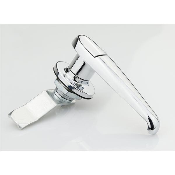 Zinc Alloy Door Cabinet Handle Lock L Shape With Key Rohs Certificated