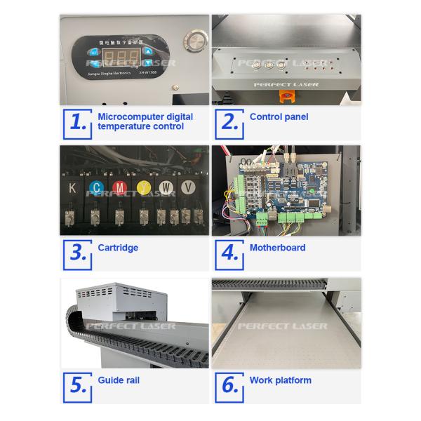 Small Business 900x600mm CMYK+WV Industrial Automatic Digital UV Flatbed Printing Machine