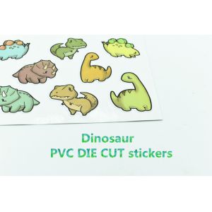China Oil Proof Dinosaur PVC Vinyl Stickers For Scrapbook wholesale