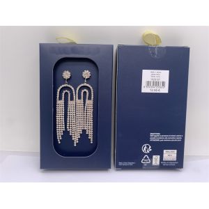 China Unisex Tassel Rhinestone Fashion Earrings Lightweight Reusable wholesale