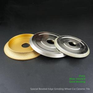 China 100mm Vacuum Brazed Diamond Grinding Wheel For Ceramic Tiles on sale
