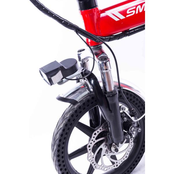 14 Inch Mini Aluminium Electric Bike , Folding Single Speed Electric Bicycle