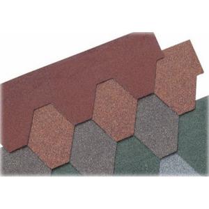 China Customized Shape Tab Asphalt Roof Tiles With Three Dimensional Colored Sand on sale
