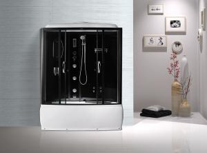 China Black  Profiles Enclosed Bath Shower Unit , Complete Shower Stall Kits wholesale