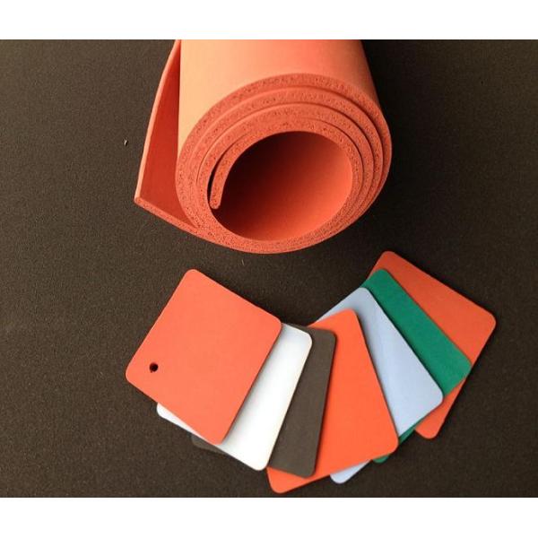 Customized Silicone Foam Sheet , Silicone Sponge Gasket For Multi Color Available