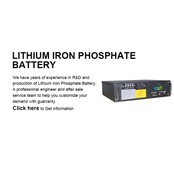 Custom 48V Lithium Iron Phosphate Battery Solar Battery Power System