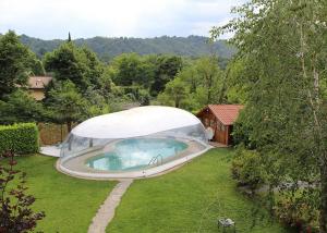China Commercial Inflatable Transparent 8m Swimming Pool Dome Cover tent wholesale