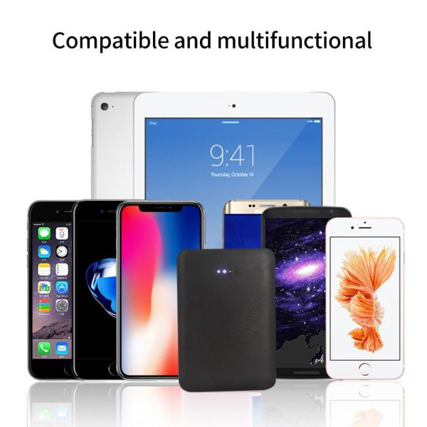 5000mAH Mini Portable Power Bank with Dual USB Port and Woven Parttern