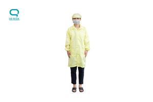 China ESD 100D Cleanroom Smock Gown Polyester Workwear Uniform wholesale