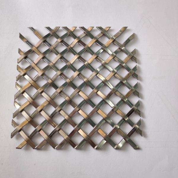Stainless Steel Decorative Woven Metal Wire Mesh Panel Curtain For Architectural