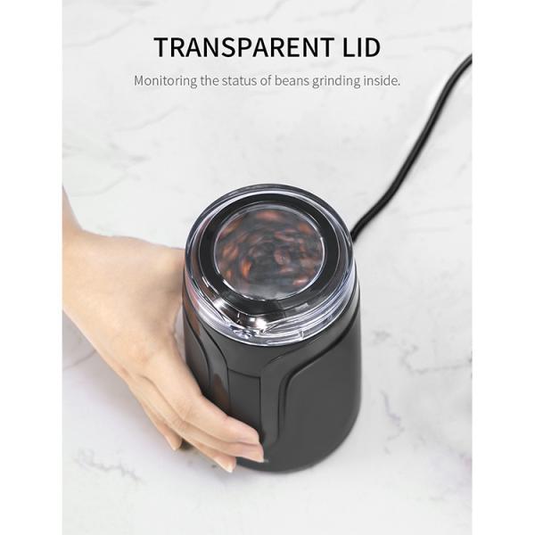 Shardor Small Portable Burr Grinder Electric Mill Spice Black Multi-Functional