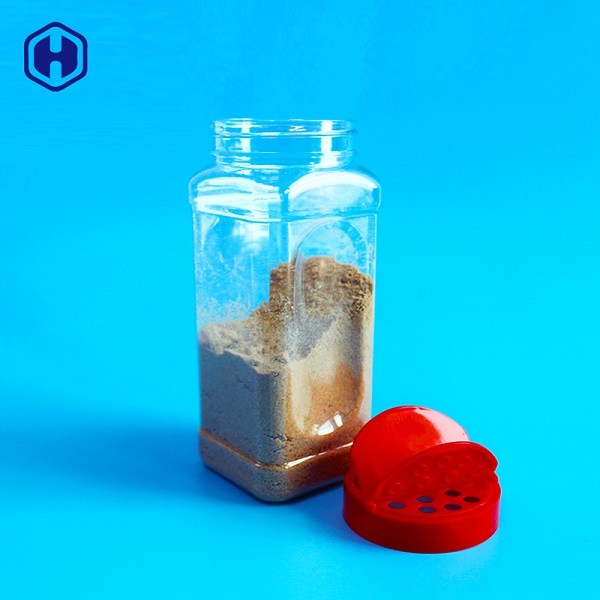 BPA Free Plastic Spice Jar Reusable Flip Top Plastic Spice Shaker