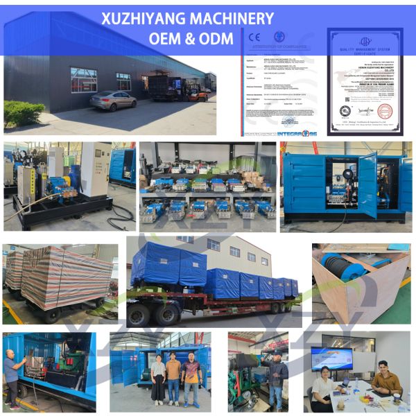 90kw Electric Motor Drive High Pressure Water Jet Cleaning Machine with 50 L/min Water Flow for Automatic Cleaning