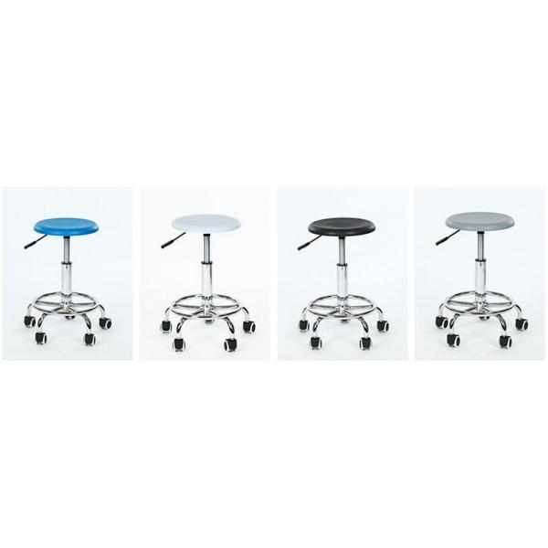 Height Adjustable Lab Chairs And Stools , Cleanroom Lab Chairs With Wheels