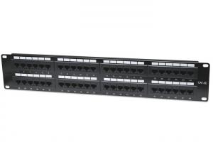 China RJ45 Connector Network Rack Patch Panel , CAT5E Server Cabinet Patch Panel on sale