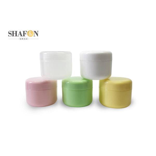 China Empty Plastic Jar Containers 100g Round Shape Simple Design For Eye Cream wholesale