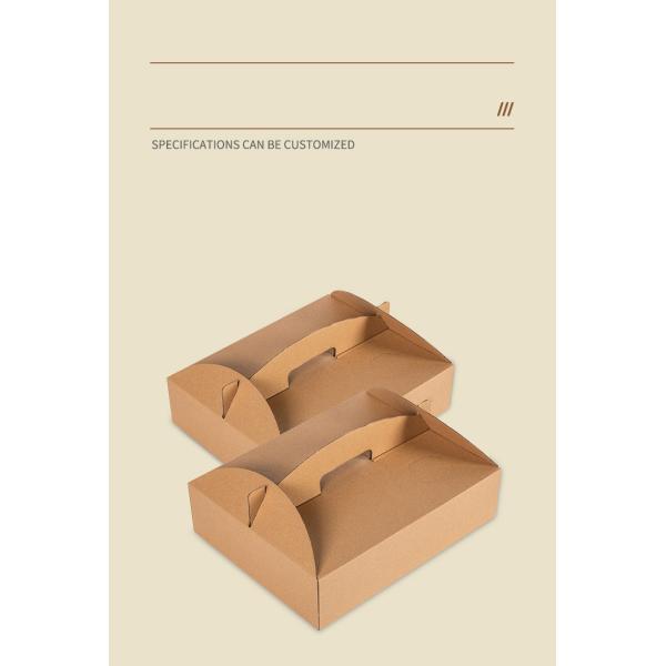 Sustainable Fried Chicken Boxes Packaging Meal Paper Box UV Coating